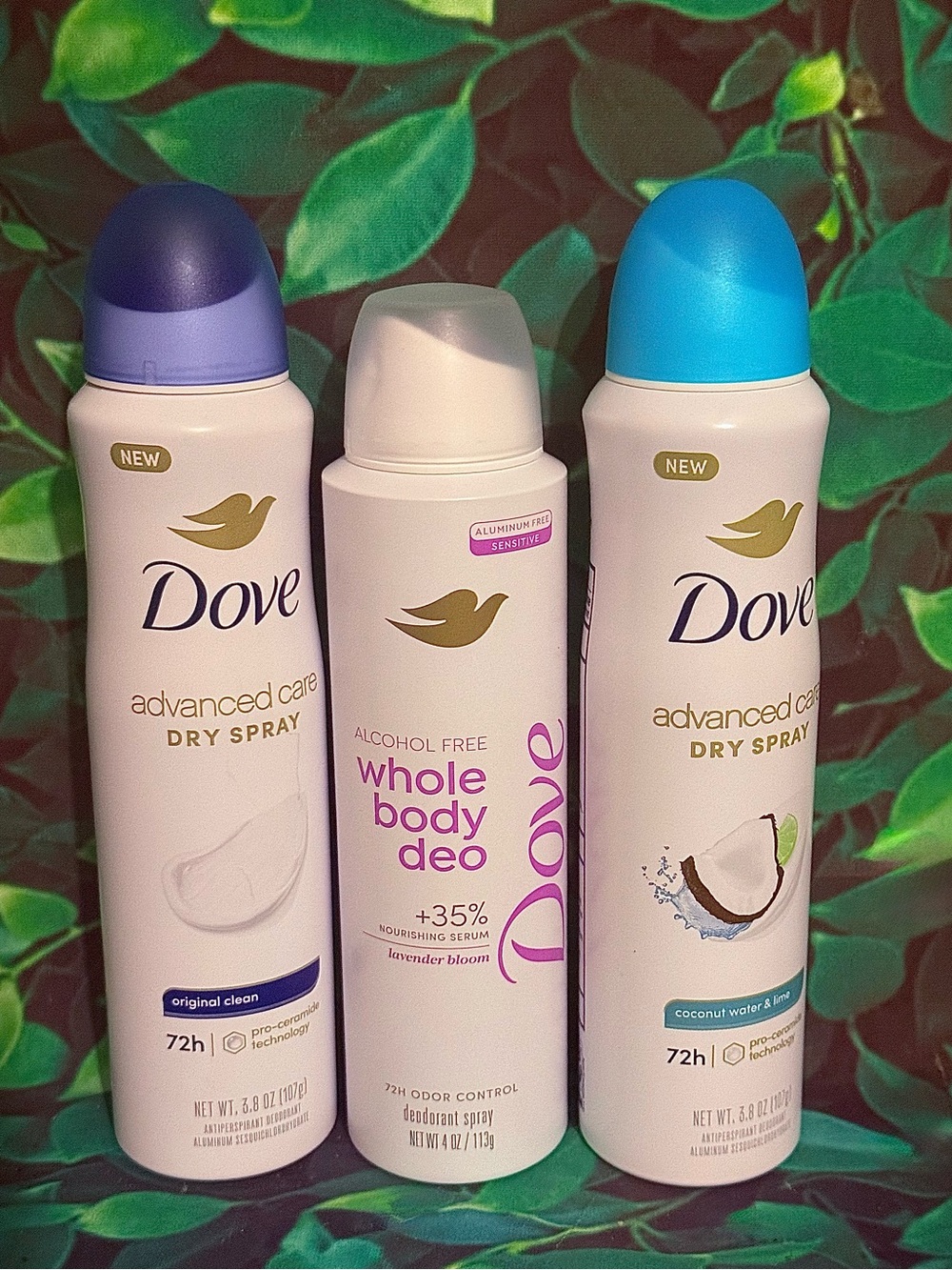 Dove Deodorant Spray Set